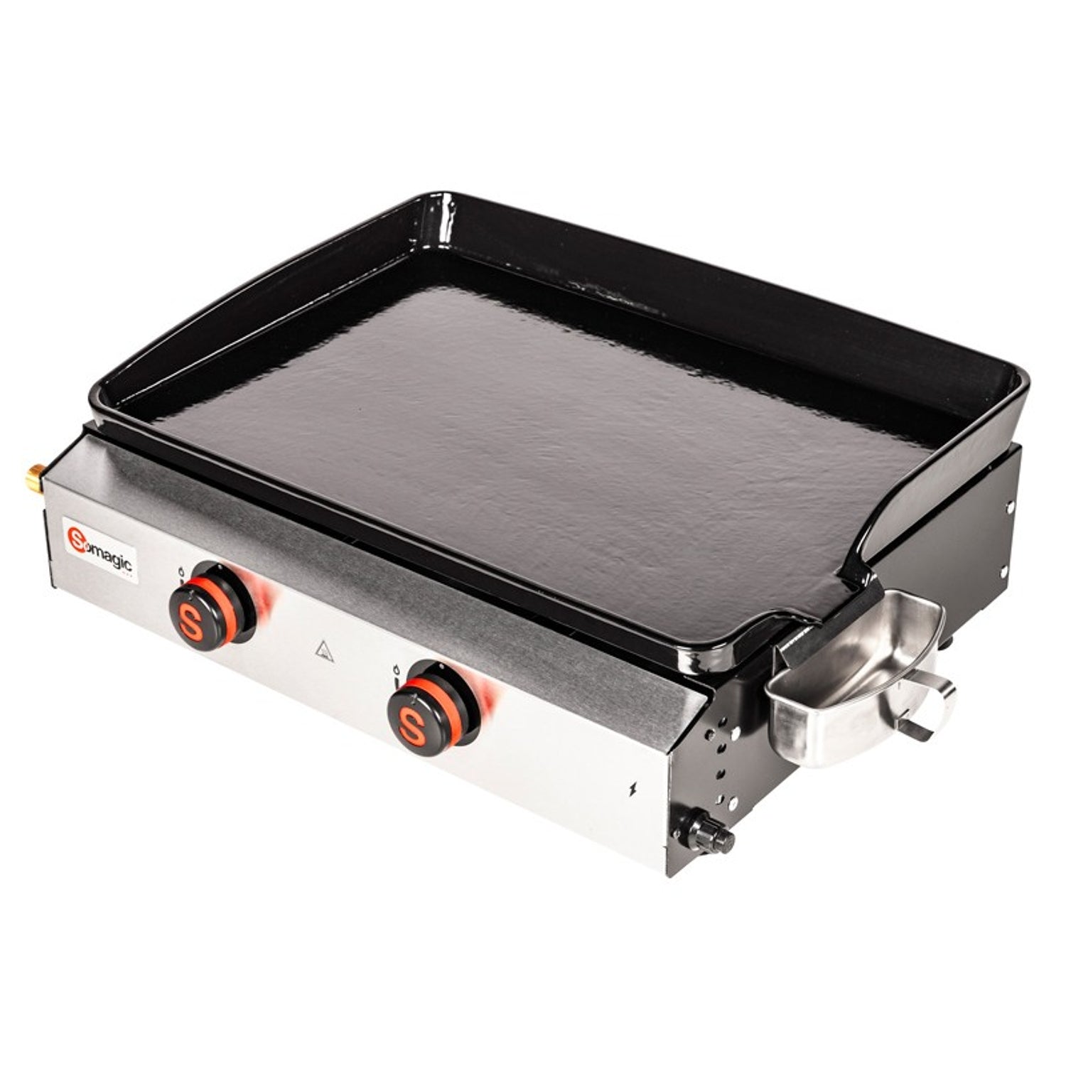 Plancha à gaz à poser 2 brûleurs DONASTIA Somagic - Mathon - 1