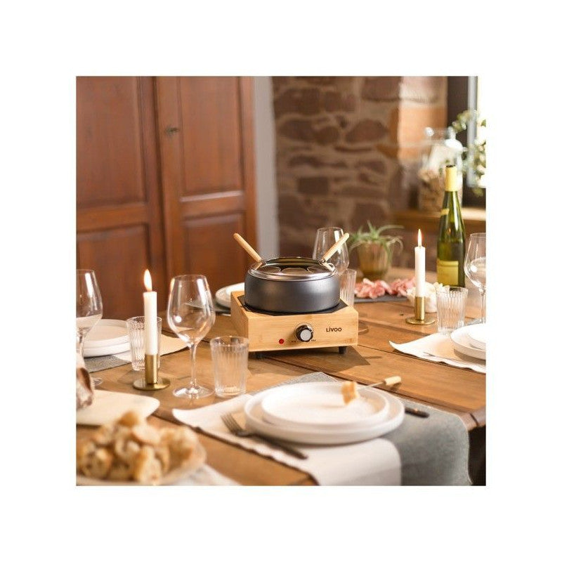 Appareil A Fondue électrique - Livoo - Doc287 - 800w - 2l - 8 Personnes - Thermostat Ajustable - Caquelon Antiadhésif Sans Pfa Livoo - Mathon - 2