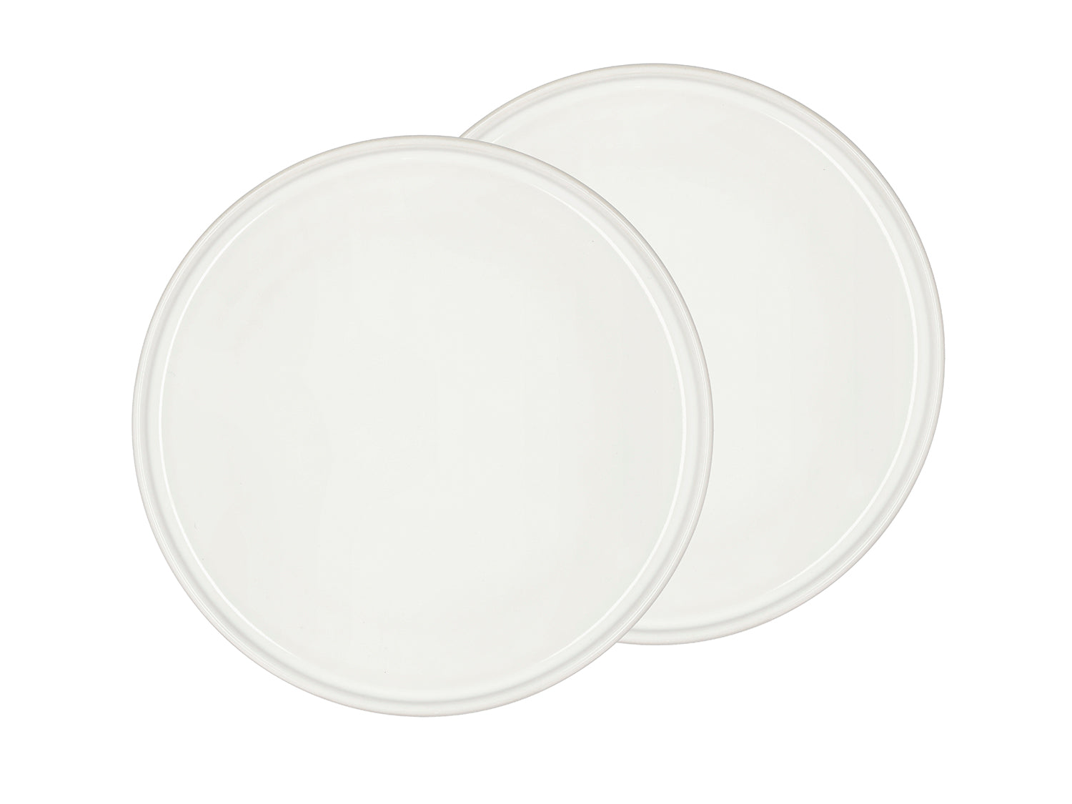 Set de 2 assiettes à gâteau STYLES en grès Crème Villa Collection - Mathon - 1