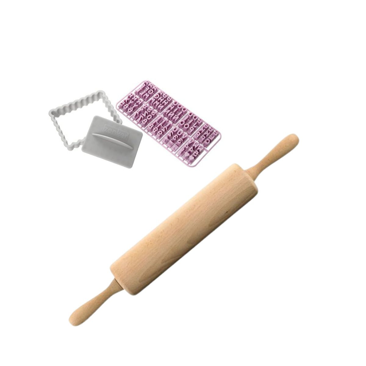 Ensemble de pâtisserie Zenker emporte-piéces et rouleau à pâtisserie Zenker - Mathon - 1