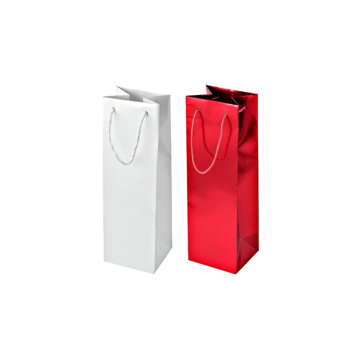 Lot de 2 pochettes cadeau pour bouteille de vin ou de champagne Fackelmann - Mathon - 1