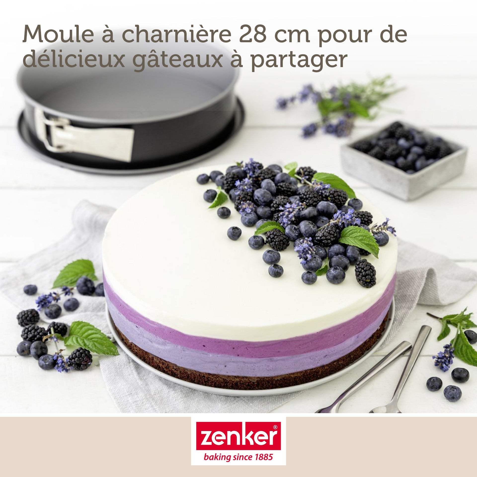 Moule à manqué à charnière en acier 28 cm Zenker Energy Zenker - Mathon - 4