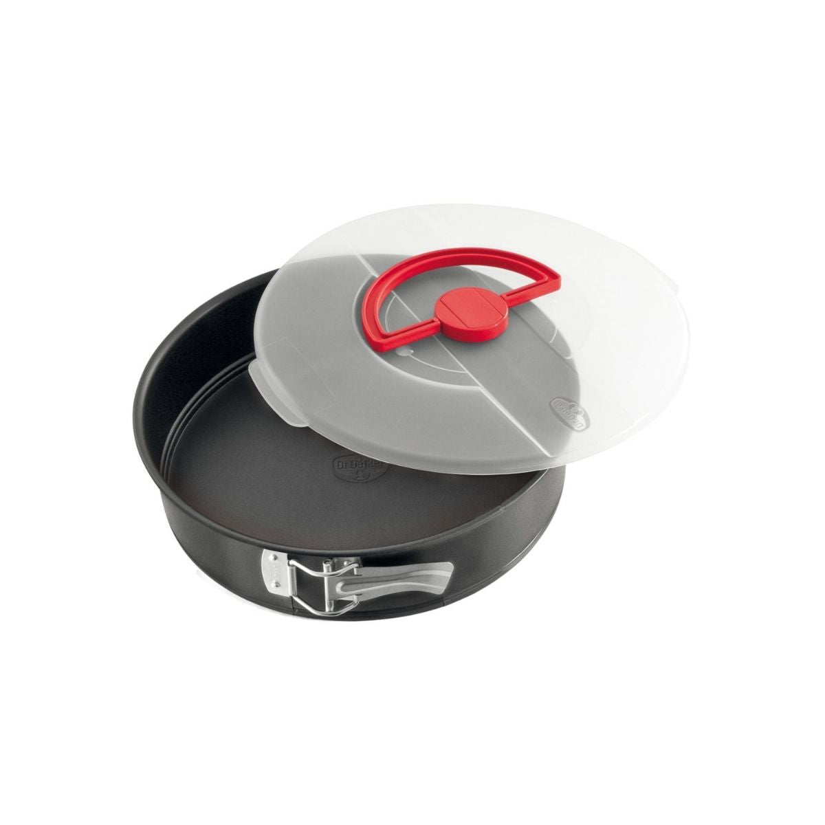 Moule à manqué à charnière 26 cm avec couvercle de transport Dr. Oetker Bake and Go Dr. Oetker - Mathon - 1