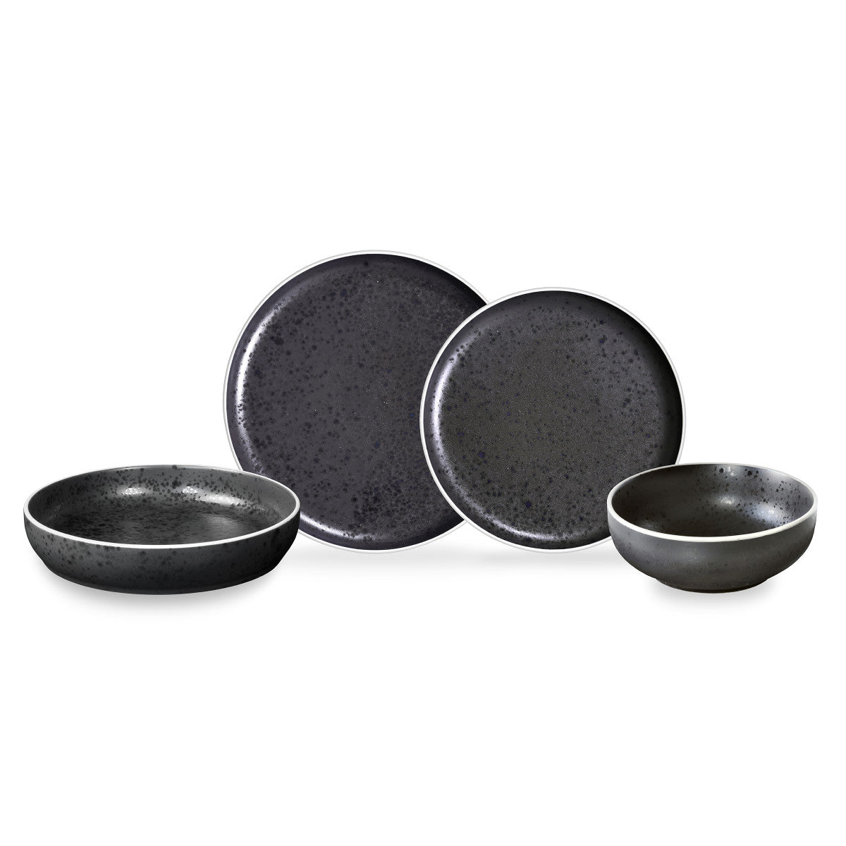 Aster Granit - Assiette gourmet 22 cm (lot de 6) Médard de Noblat - Mathon - 2