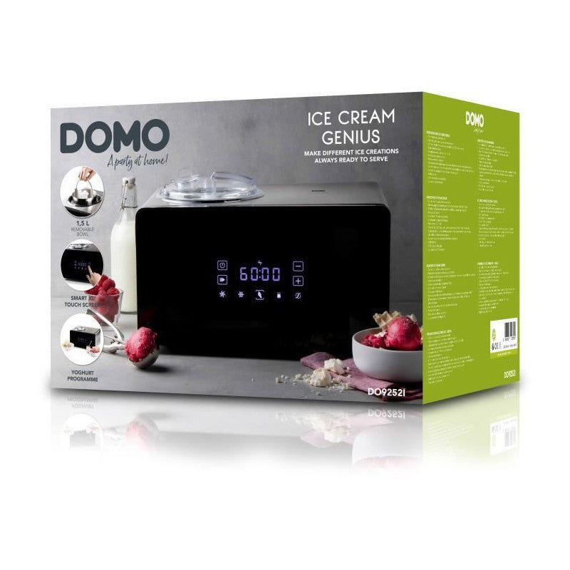 Sorbetiere - Domo - Do9252i - 1,5 Litres - 150 W - Ecran Tactile Intelligent Domo - Mathon - 6