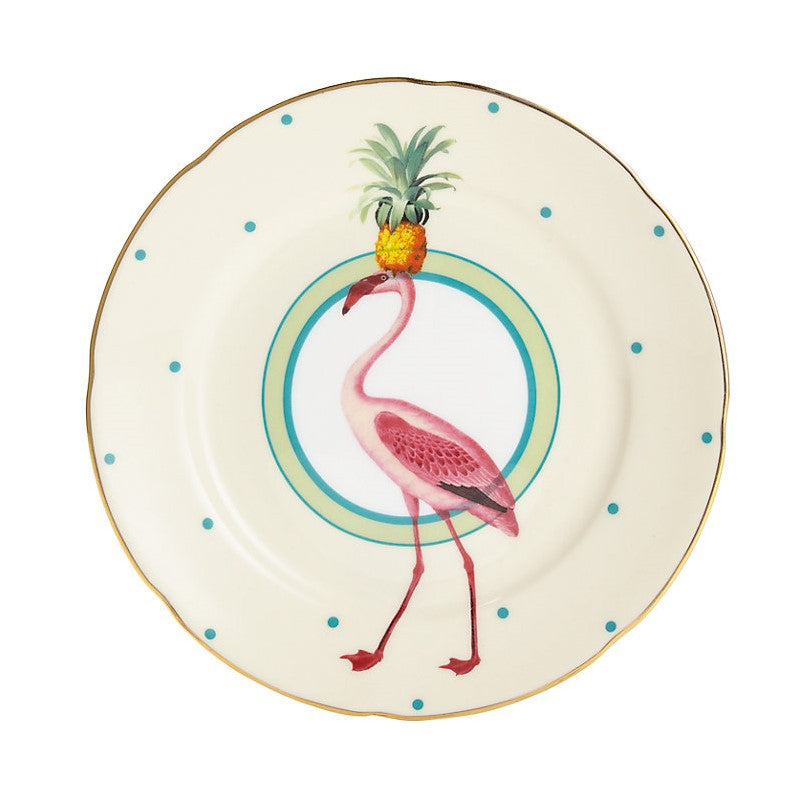 Lot de 6 Assiettes plates Carnival - 16,5cm - Flamand rose Yvonne Ellen - Mathon