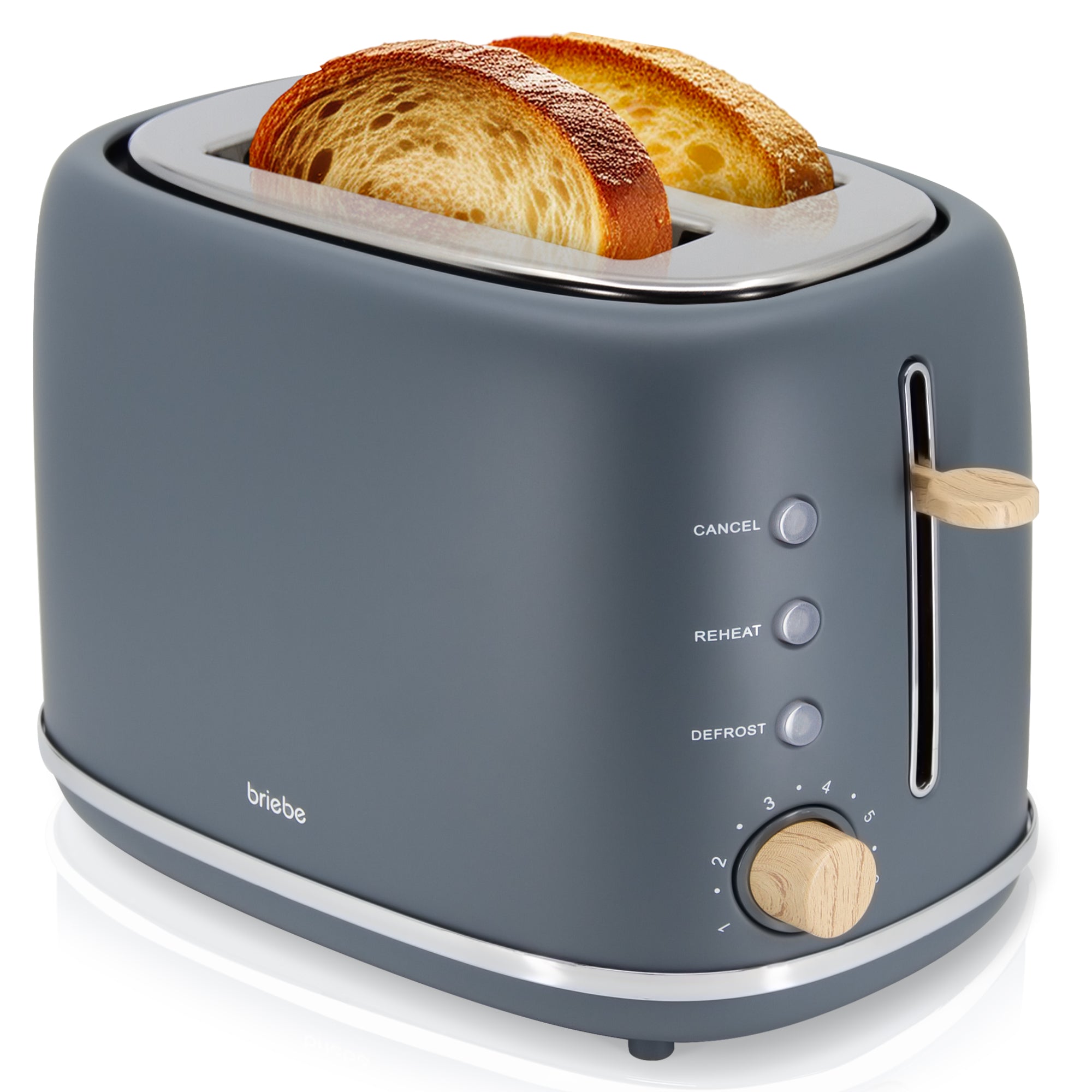 Nordic Ensemble Grille Pain 2 Fentes Larges, Bouilloire Sifflante Induction 2,3L 870 Gris SKT1177GRY - Mathon - 10