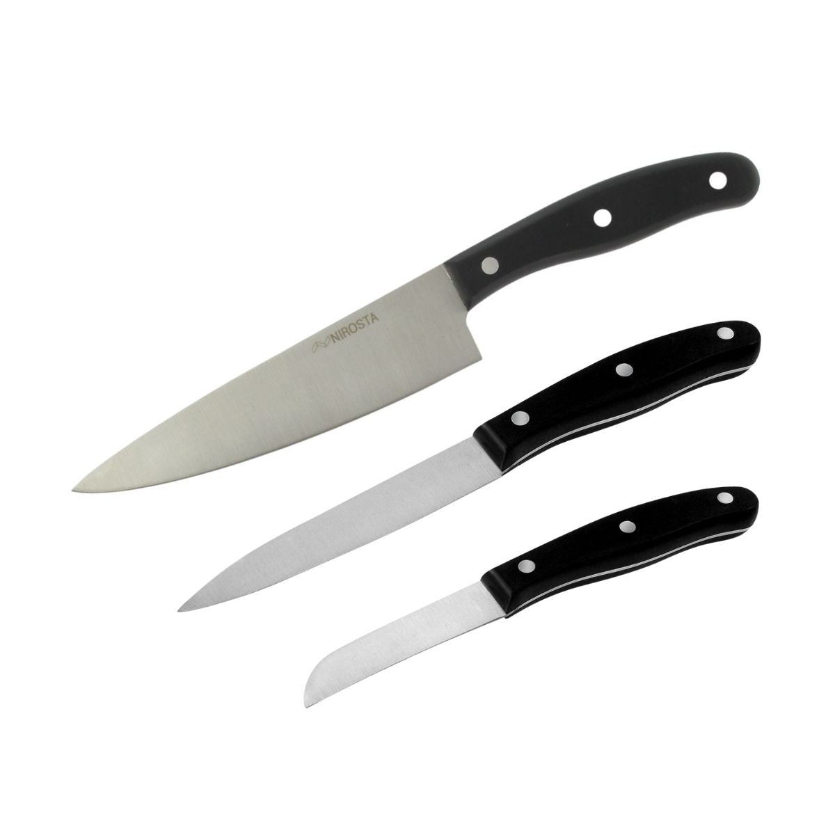 Ensemble de 3 couteaux de cuisine 20, 22 et 31 cm Nirosta - Mathon - 1