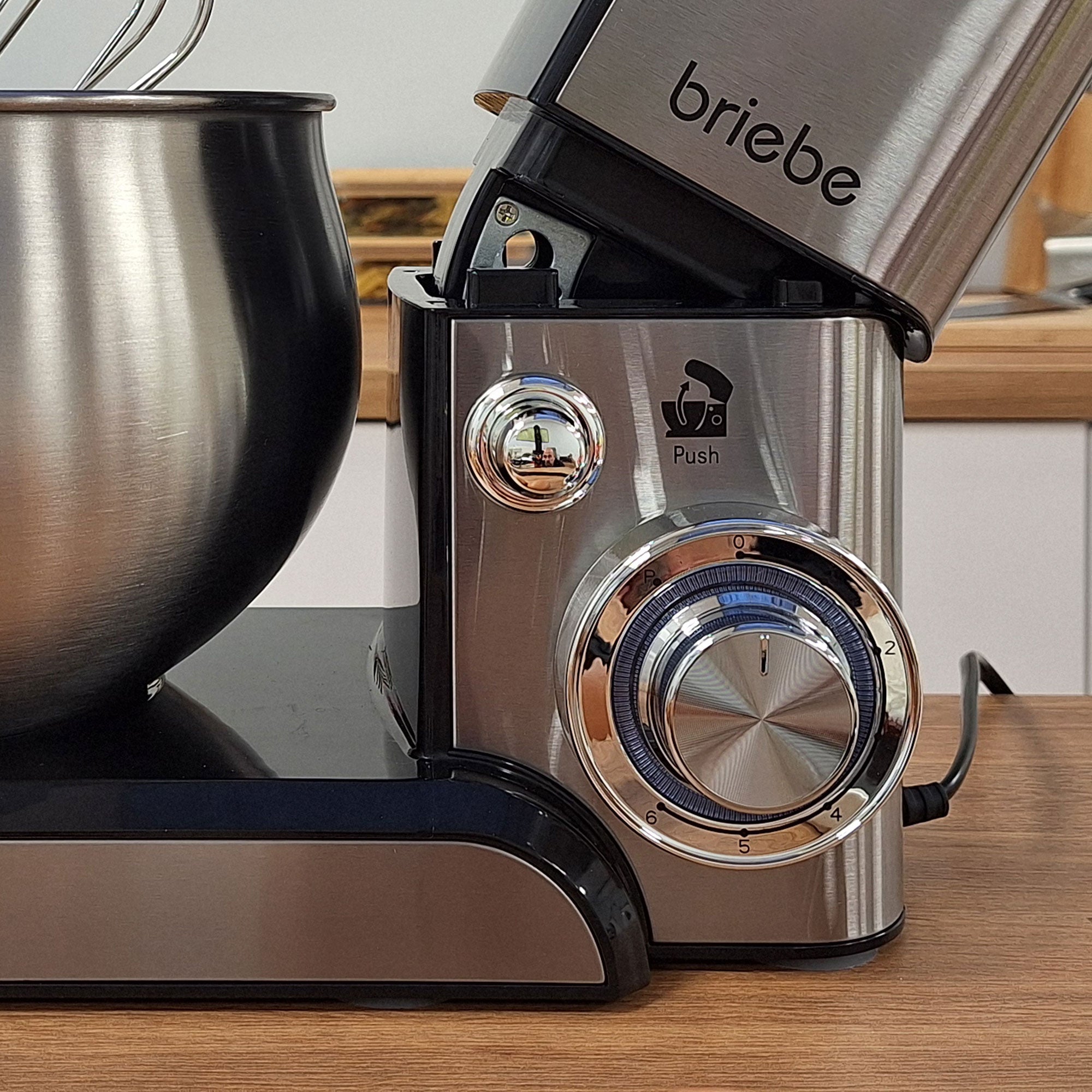 Robot Pâtissier Boulangerie Cuisine Ménager Multifonction Bol Inox 5L 6 Vitesses 1800 Acier Inoxydable KM1114 - Mathon - 6