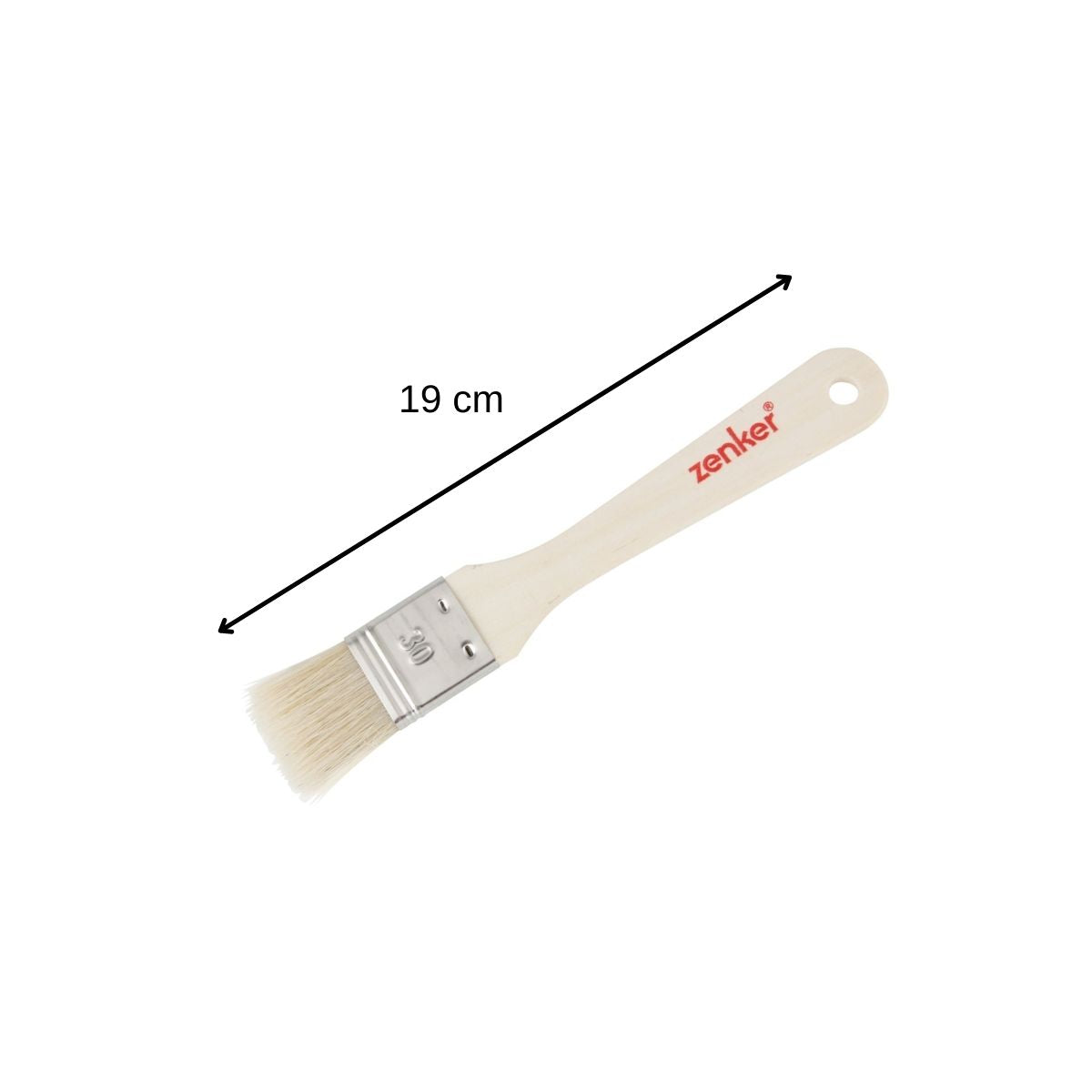 Ensemble de 2 Pinceaux de cuisine et de pâtisserie 19 cm en poils naturels Zenker Zenker - Mathon - 3