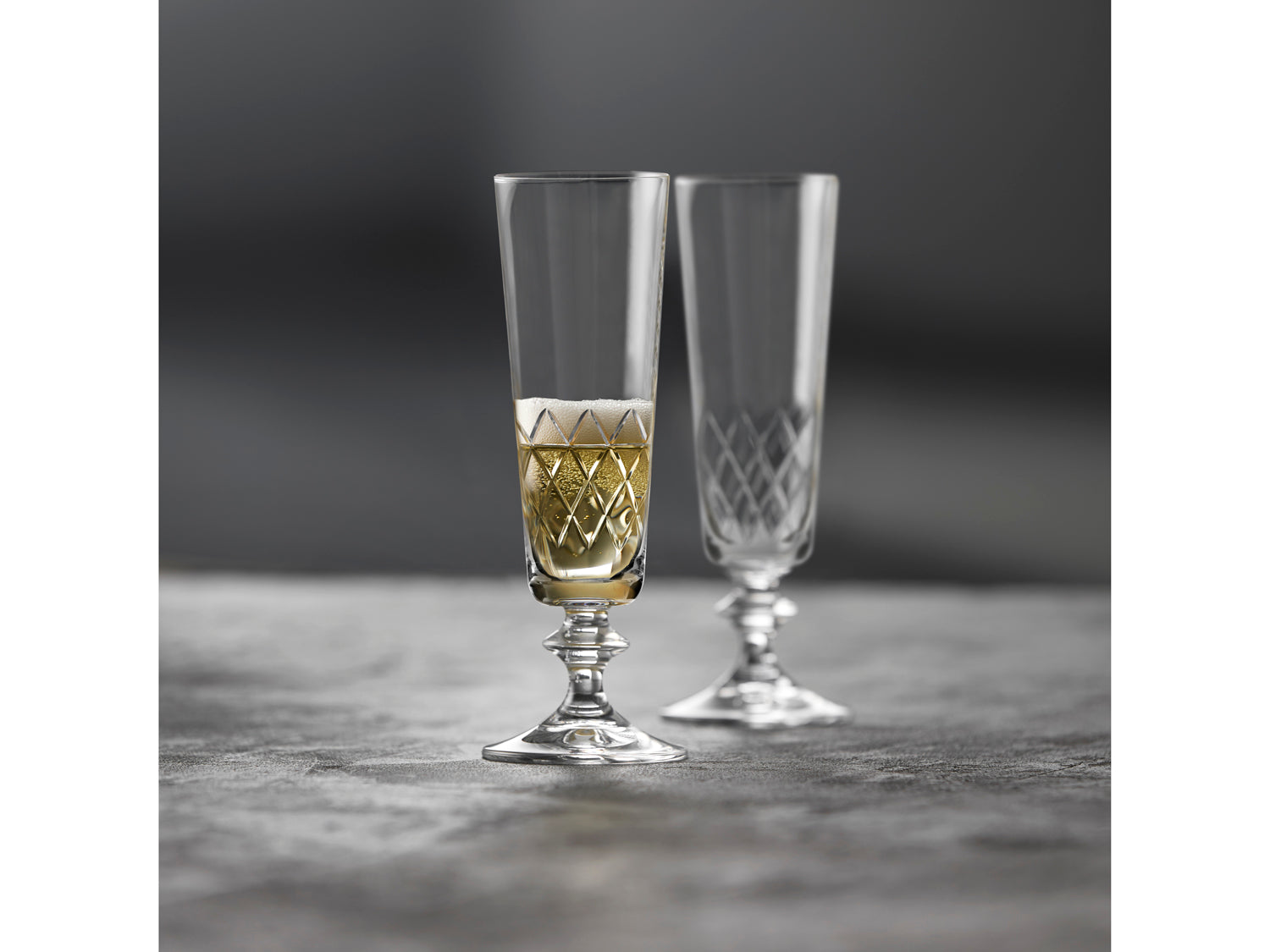 Verre de champagne Eaton en  Transparent Lyngby Glas - Mathon - 4