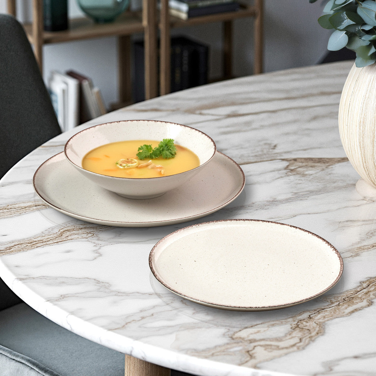 Yumi Beige - Service de vaisselle 18 pièces Médard de Noblat - Mathon - 5