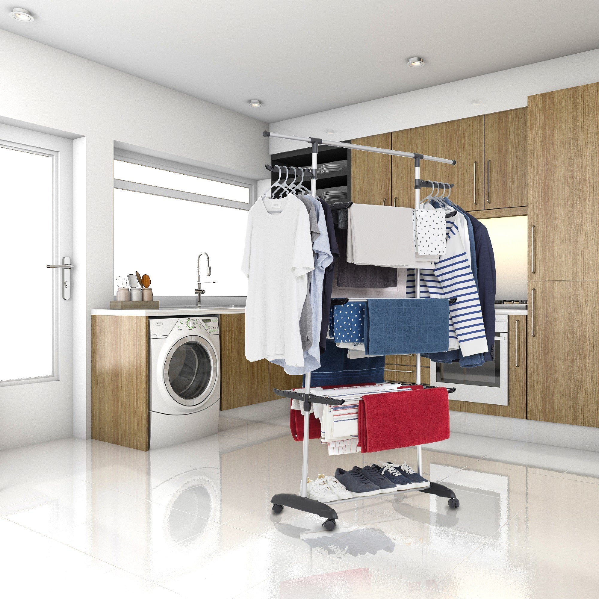 Etendoir à linge ultima 18m Kitchen Move - Mathon - 5