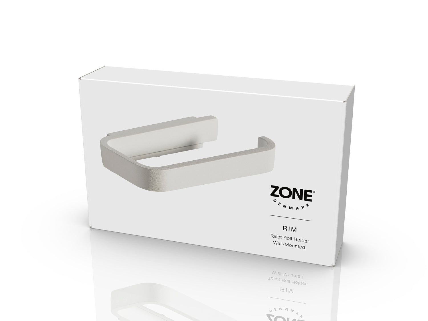 Porte-papier toilette RIM en aluminium Blanc Zone Denmark - Mathon - 3