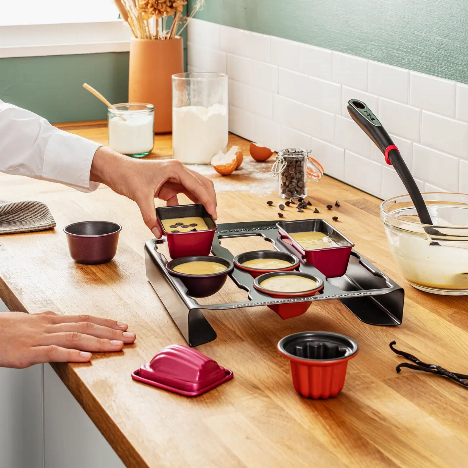 Set de moules à muffins et support CreaBake Tefal - Mathon - 3