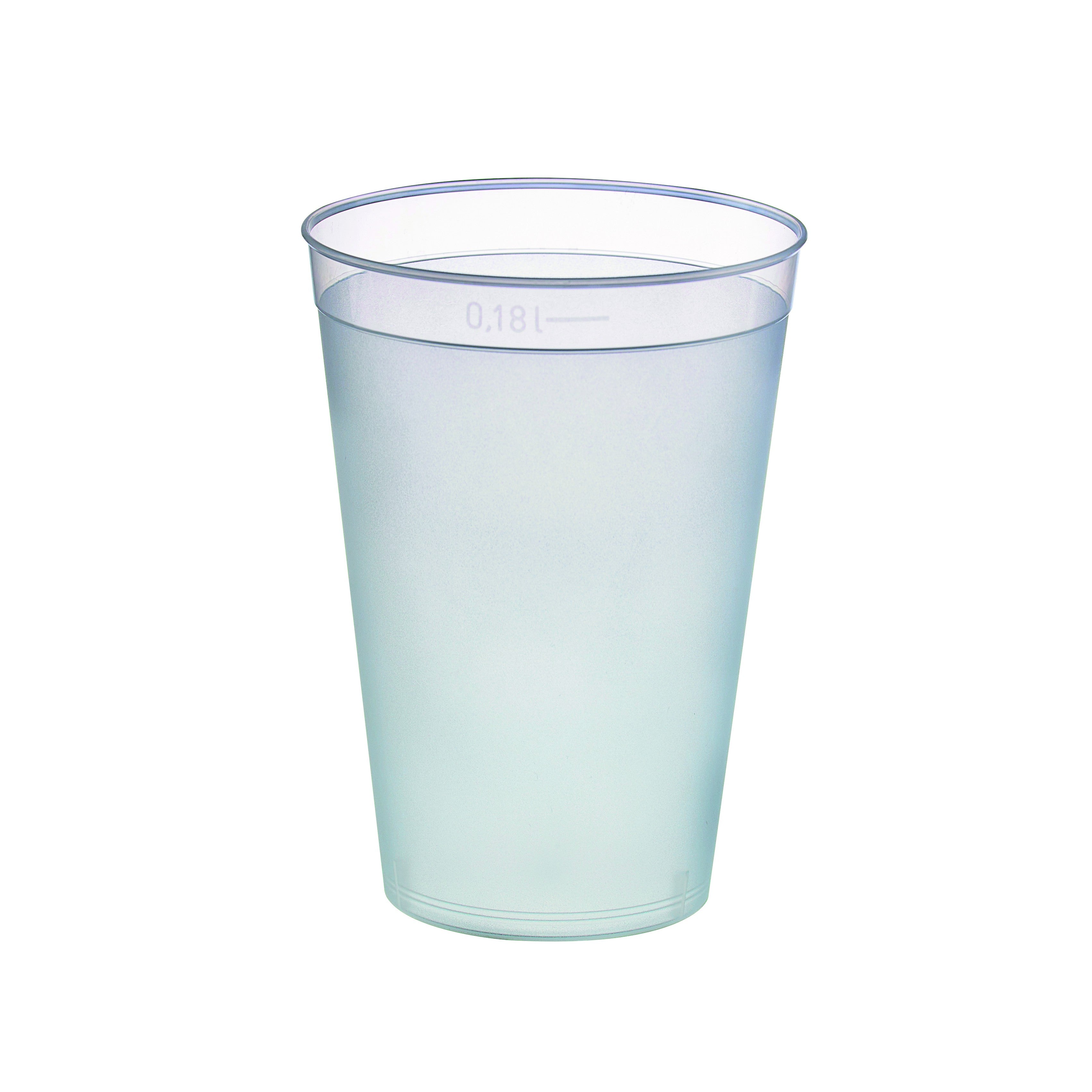 40Pcs - Gobelet plastique PP réutilisable "Optimal"   H87mm 195ml FirstPack - Mathon - 4