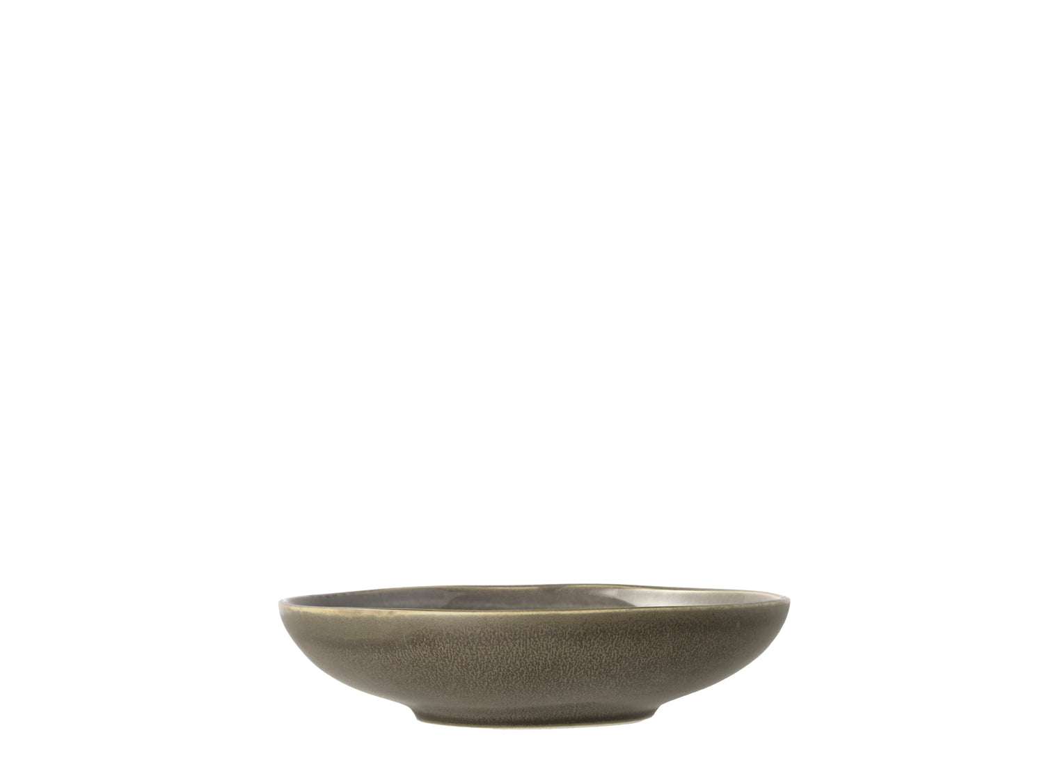 Assiette à pâtes Shoku en Grès Marron chaud Villa Collection - Mathon - 1