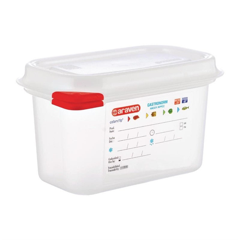 Boîte Alimentaire 1 L GN 1/9 - Lot de 4 - Araven - Mathon - 1