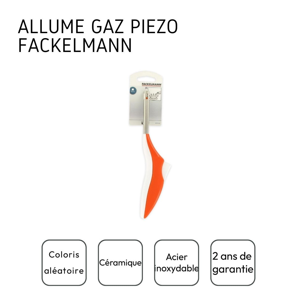 Allume-gaz piezo  Tecno Fackelmann - Mathon - 4