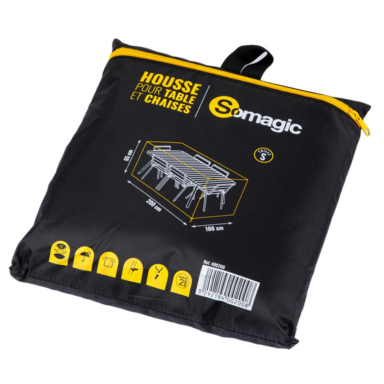 Housse L 200 x l 100 x H 65 cm pour salon de jardin Somagic - Mathon - 1