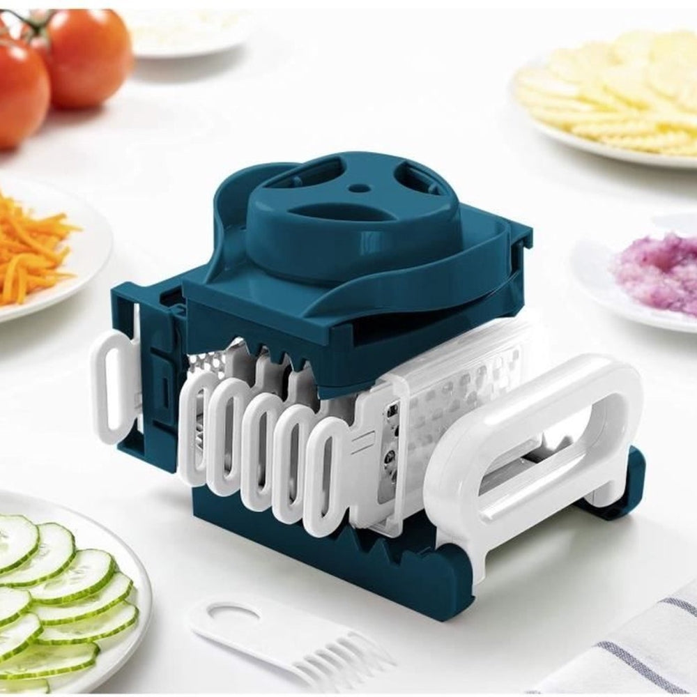 Mandoline Arthur Martin Pliable 6 en 1 en Inox avec Lames Interchangeables pour Râper et Couper les Aliments Arthur Martin - Mathon - 2