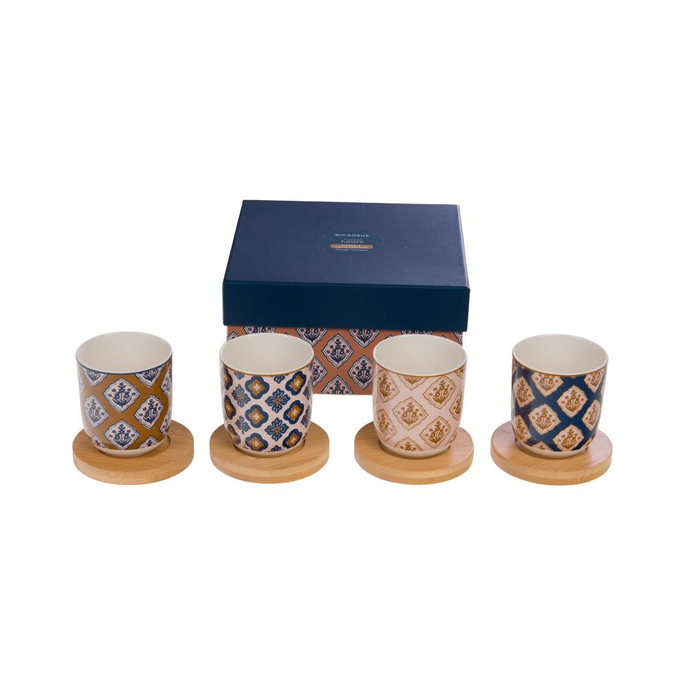 Coffret de 4 tasses expresso Laure Amadeus - Mathon - 1