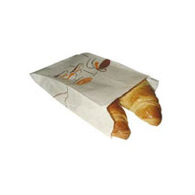1000Pcs - Sac papier tout usage blanc décor croissant  120x50x160mm FirstPack - Mathon
