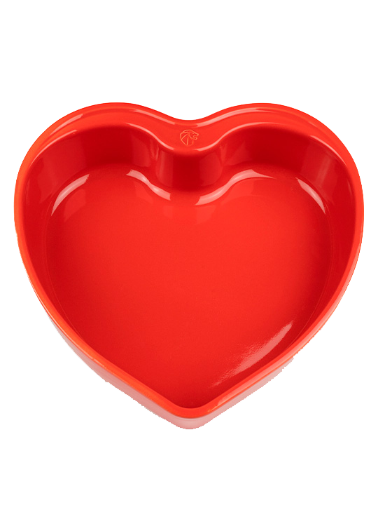 For You Plat four céramique coeur rouge 26 cm Peugeot - Mathon - 1