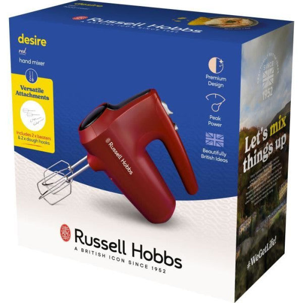 Batteur Fouet Electrique  A Main - Russel Hobbs - Desire Red - 185 W - Russell Hobbs - Mathon - 5