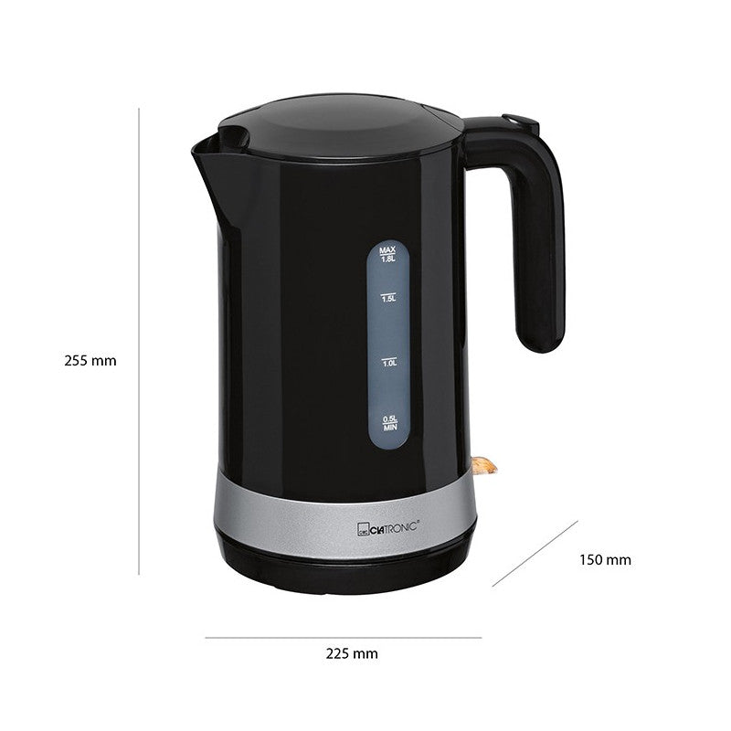 Bouilloire électrique 1,8L 2200W Clatronic WK 3452 Noir Clatronic - Mathon - 2