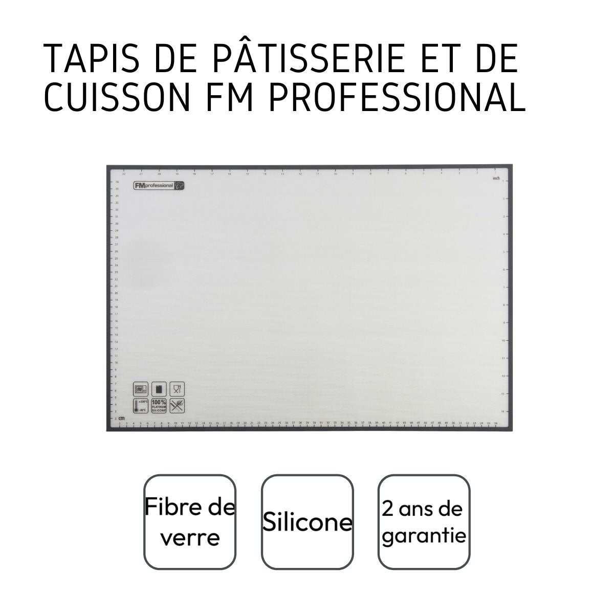 Papier de cuisson en silicone réemployable 39 x 59 cm FM Professional - Mathon - 4