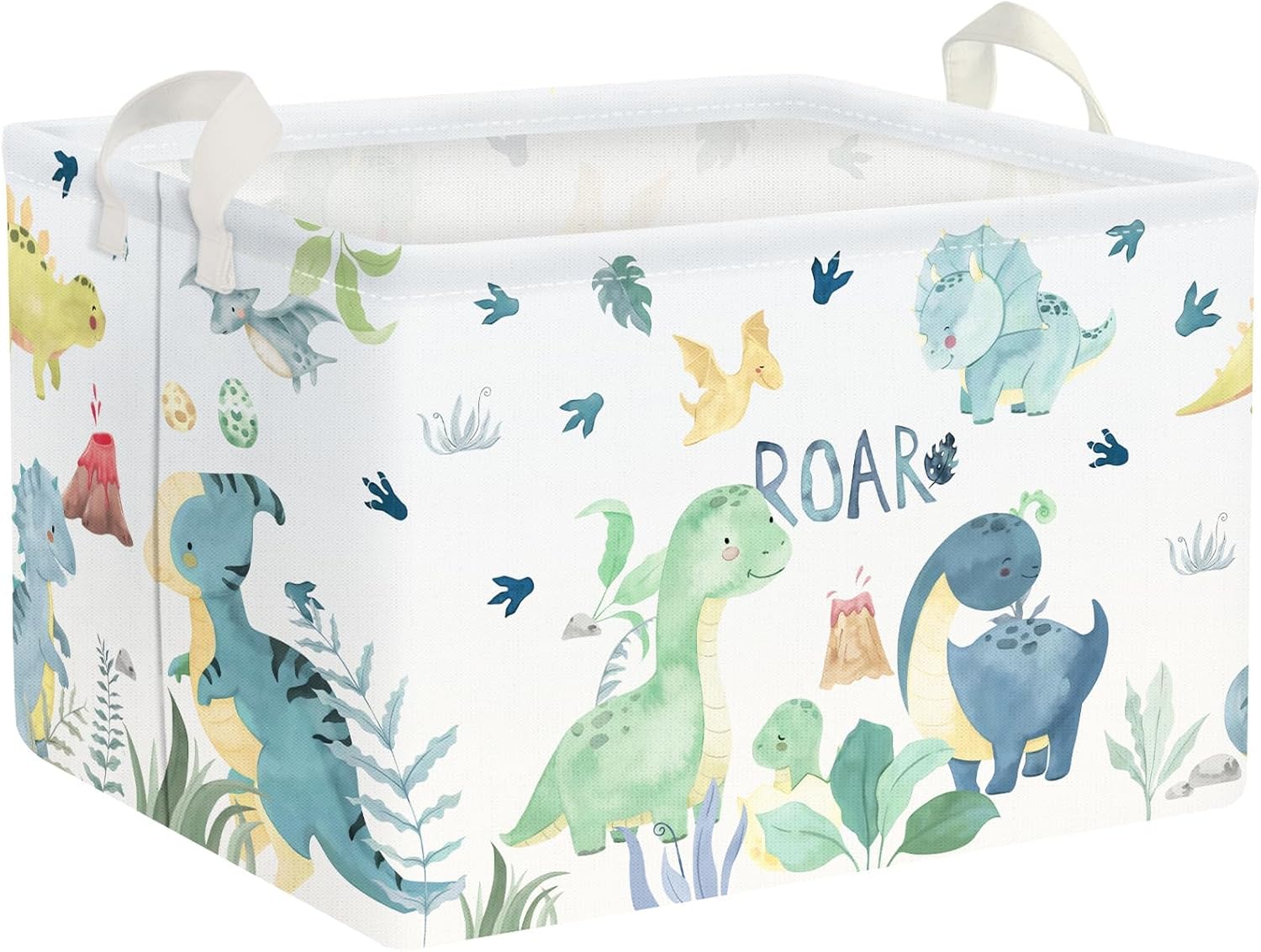 Panier de rangement enfant Dinosaure Vert 21L Vendos85 - Mathon