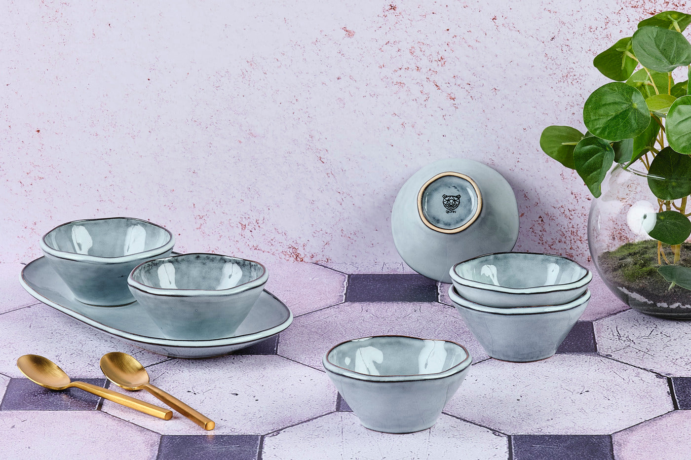 Bol CLOUD Ø10cm - 6 pièces - Gris orage Björn - Mathon - 2