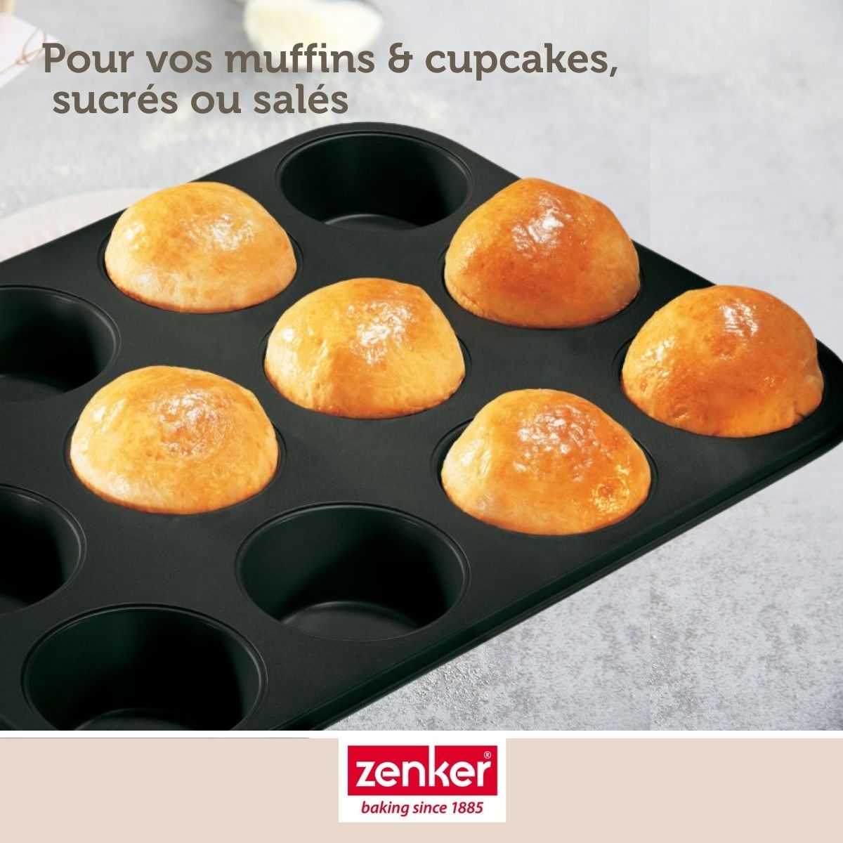 Moule à muffins 12 empreintes 38 x 26 cm Zenker Black Metallic Zenker - Mathon - 6