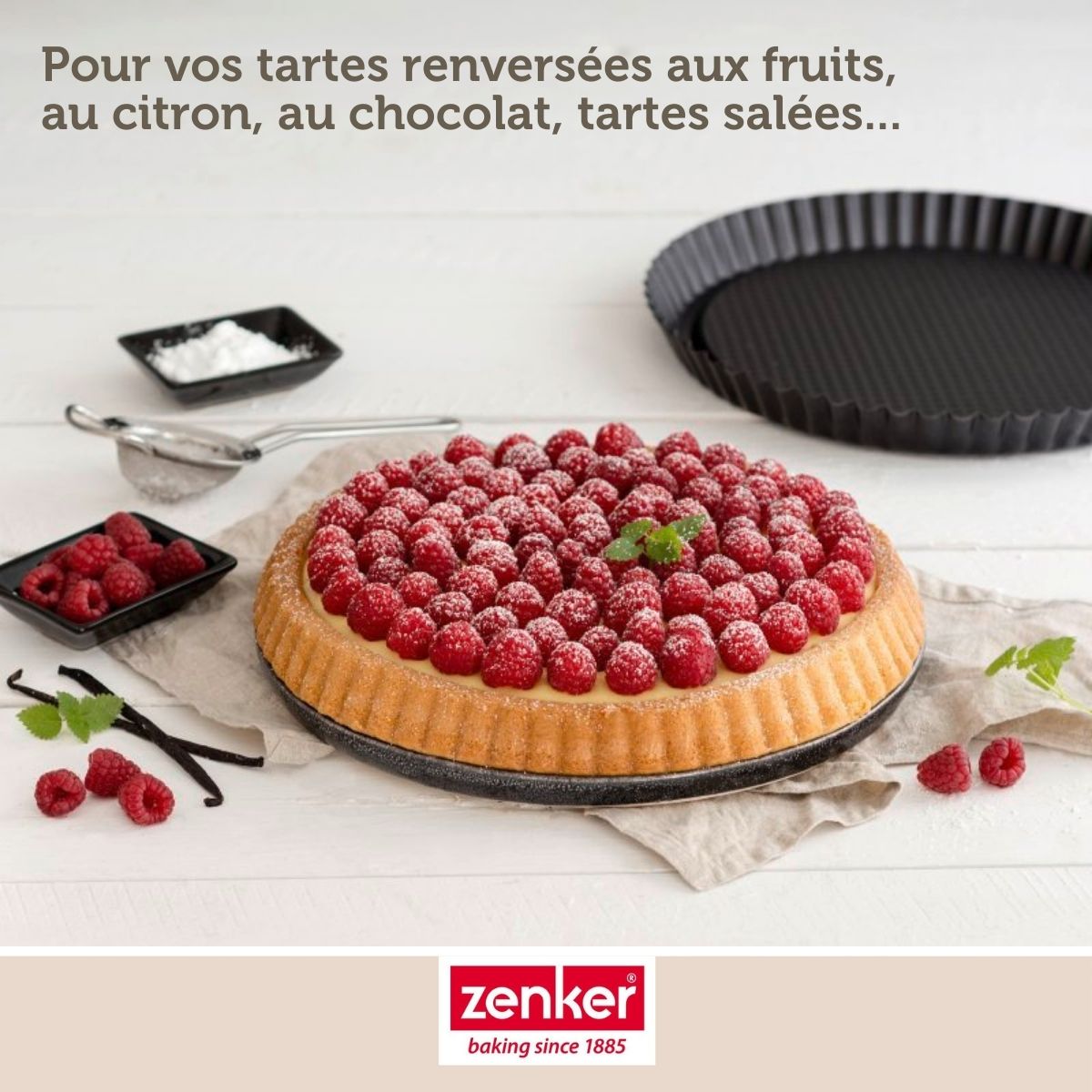 Moule à tarte renversée 28 cm Zenker Black Metallic Zenker - Mathon - 2