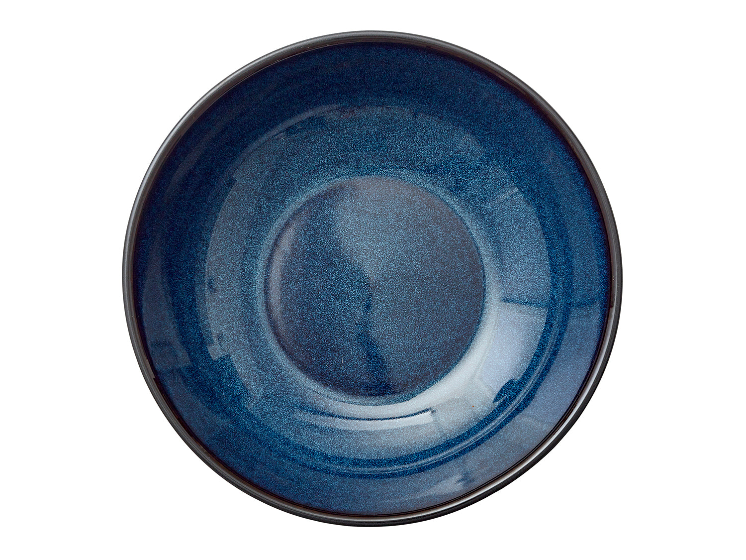 Assiette à pâtes GASTRO en grès Noir/Bleu foncé Bitz - Mathon - 2