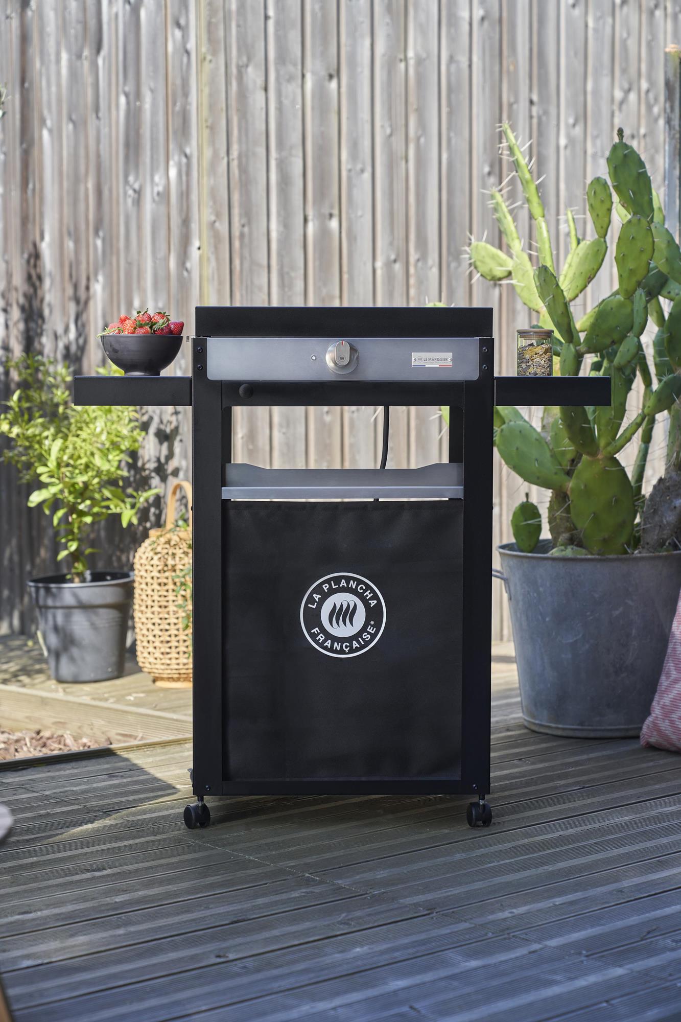 La Plancha Francaise Electrique 150 Duo Edition (Couvercle, Chariot, Porte Épices Et Rideau Inclus) Le Marquier - Mathon - 5