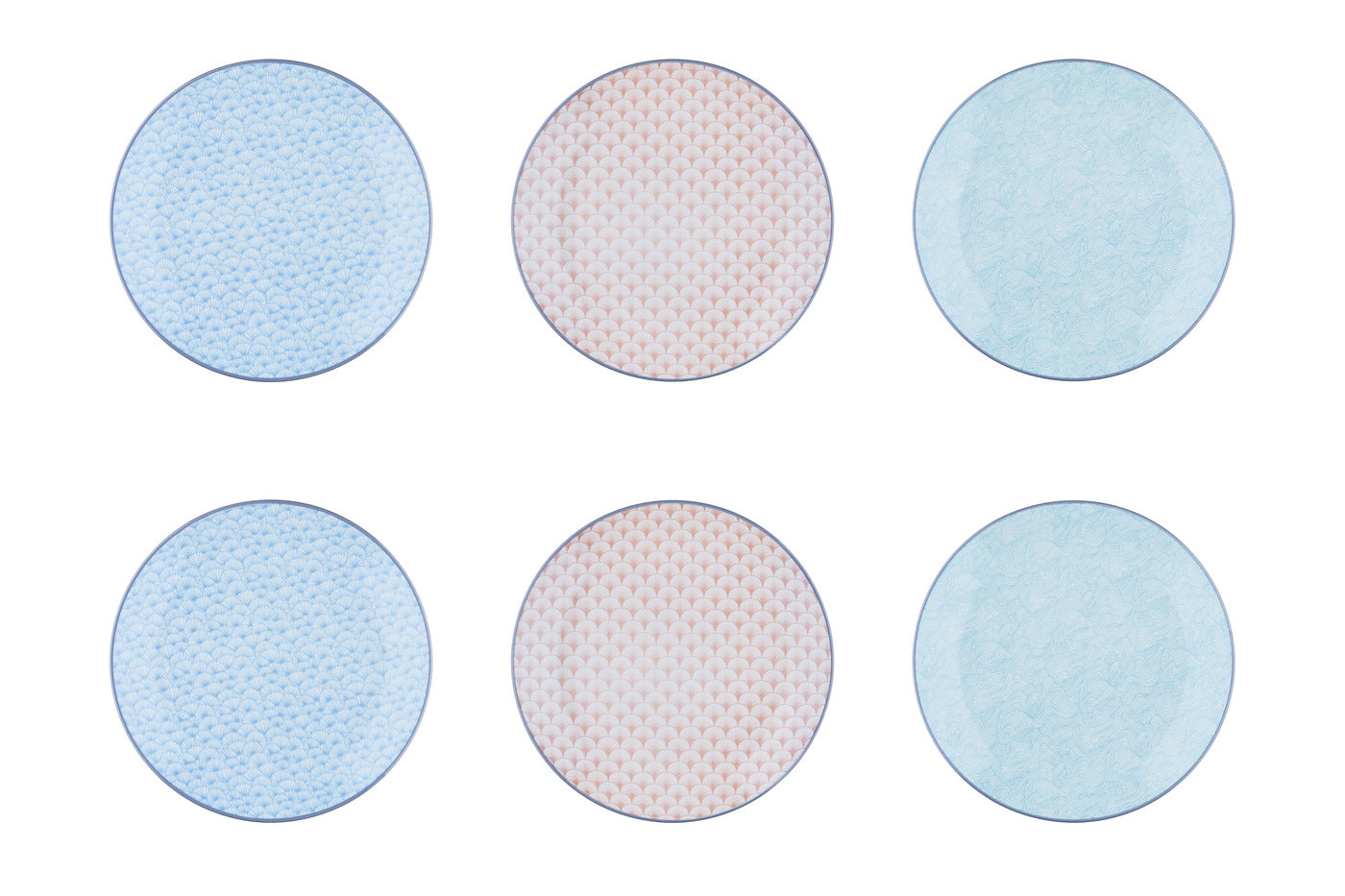 Assiette PATTERN Ø21cm - 6 pièces - Pastel Björn - Mathon - 1