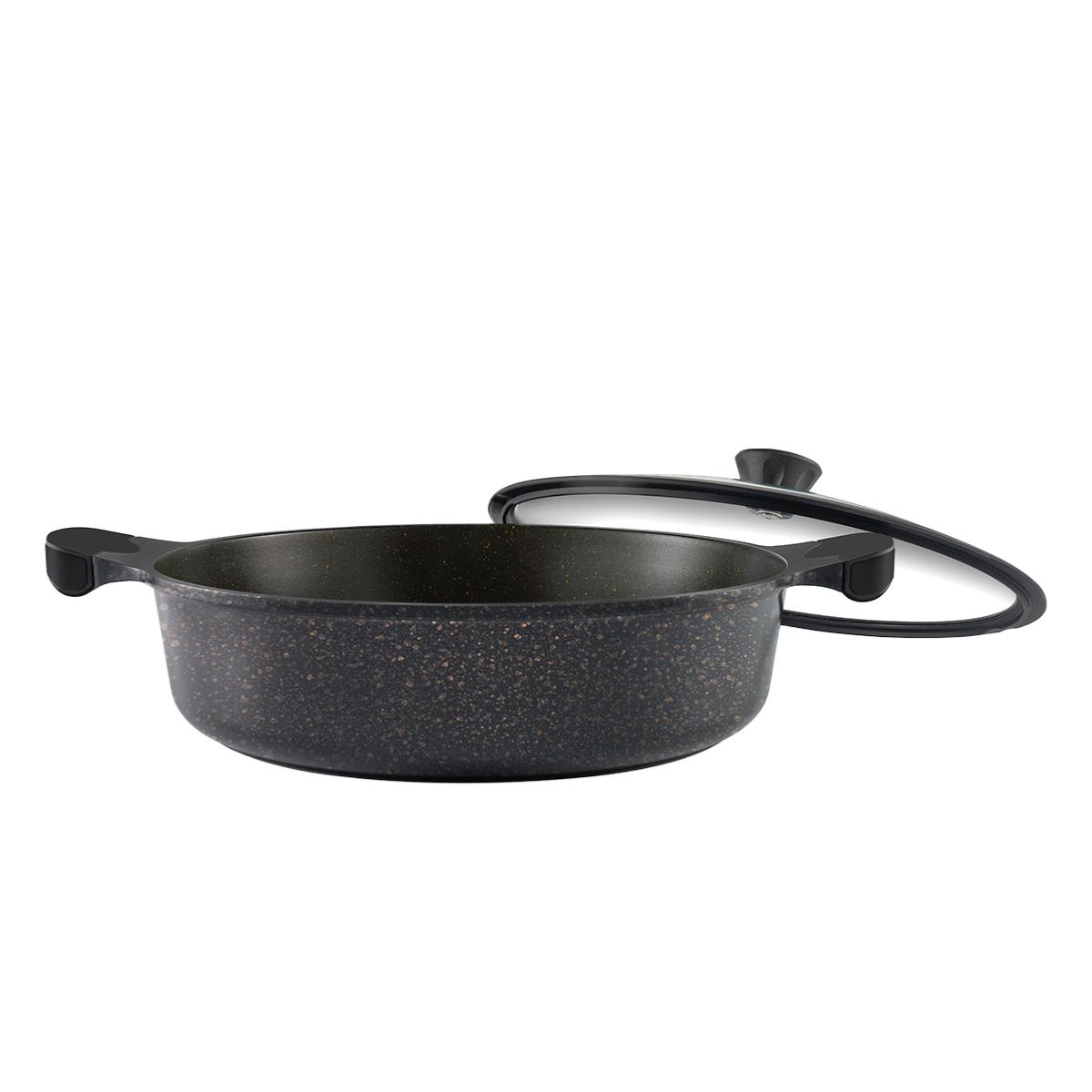 Sautoir marron 28cm  - "Cappuccino" Laguiole Cuisson - Mathon - 2