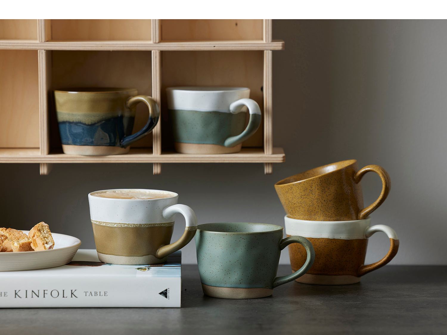 Set de 2 mugs avec anse EVIG en porcelaine Ambre Villa Collection - Mathon - 4