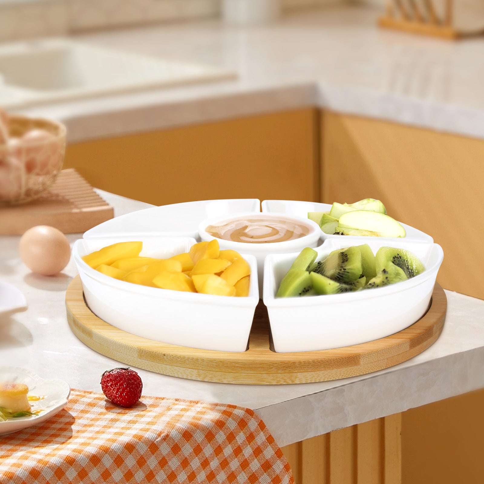 Ensemble 4 Bols Base Bambou Cheffinger - Mathon - 5