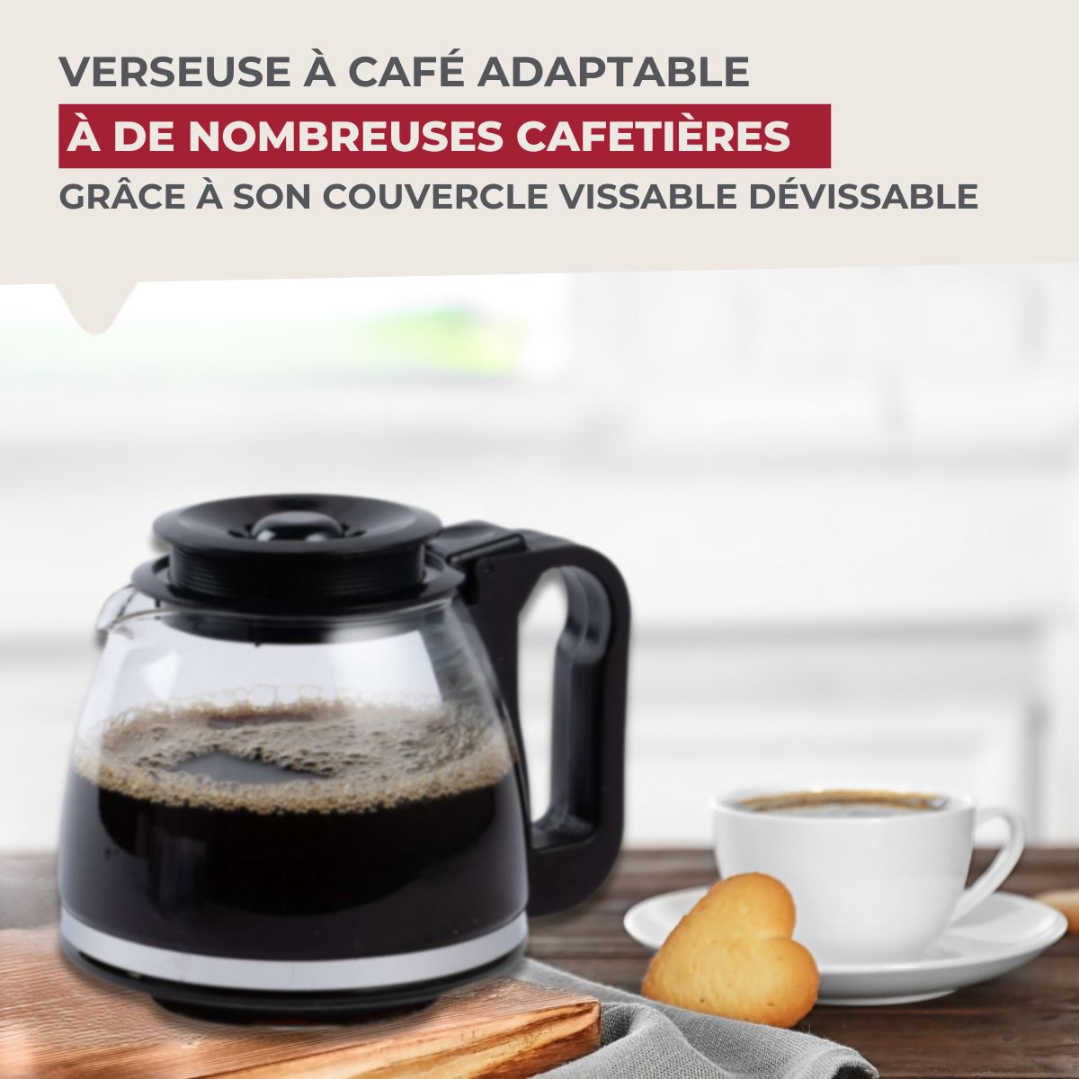 Verseuse conique adaptable pour cafetière  Petit Déjeuner Fackelmann - Mathon - 2