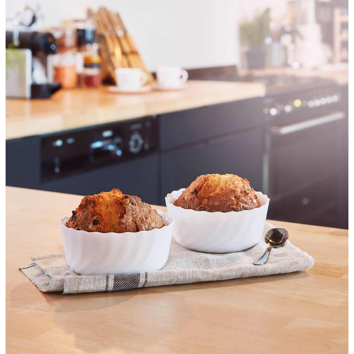 Ramequin blanc 12cm Smart Cuisine Trianon 250°C  - Luminarc - Opale culinaire extra léger et résistant Luminarc - Mathon - 2