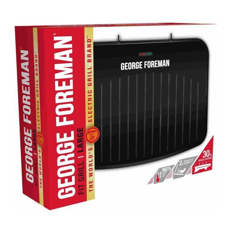 Grill Large - George Foreman - Fit Grill Large - 25820-56 - 2400 W - Anti-adhésif - Noir George Foreman - Mathon - 2
