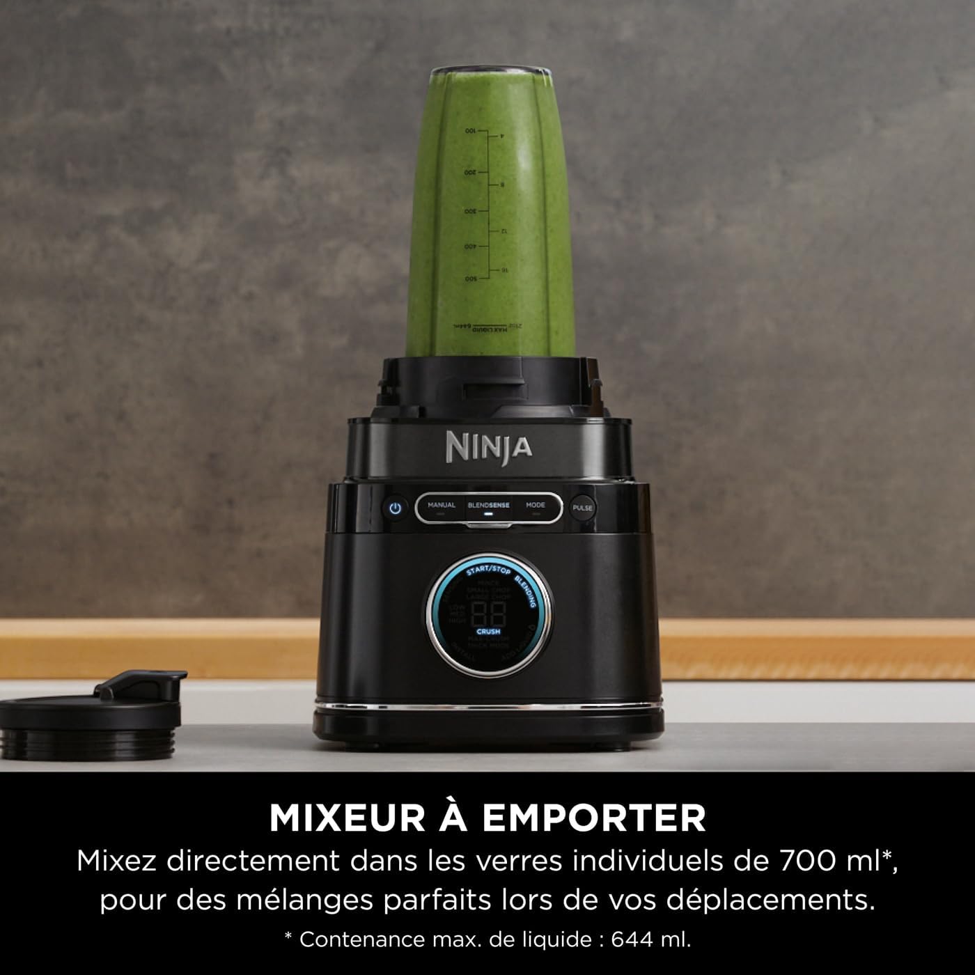 Robot Mixeur Ninja Detect Power Blender Pro 1200w - 2-en-1 - 2l - 15 M Ninja - Mathon - 6