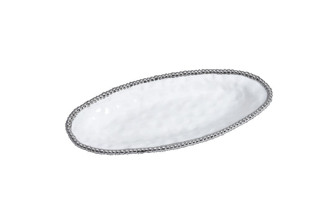 Set de 2 plats de service ovales - 44,5x20,3x4,4cm - SALERNO Pampa Bay - Mathon