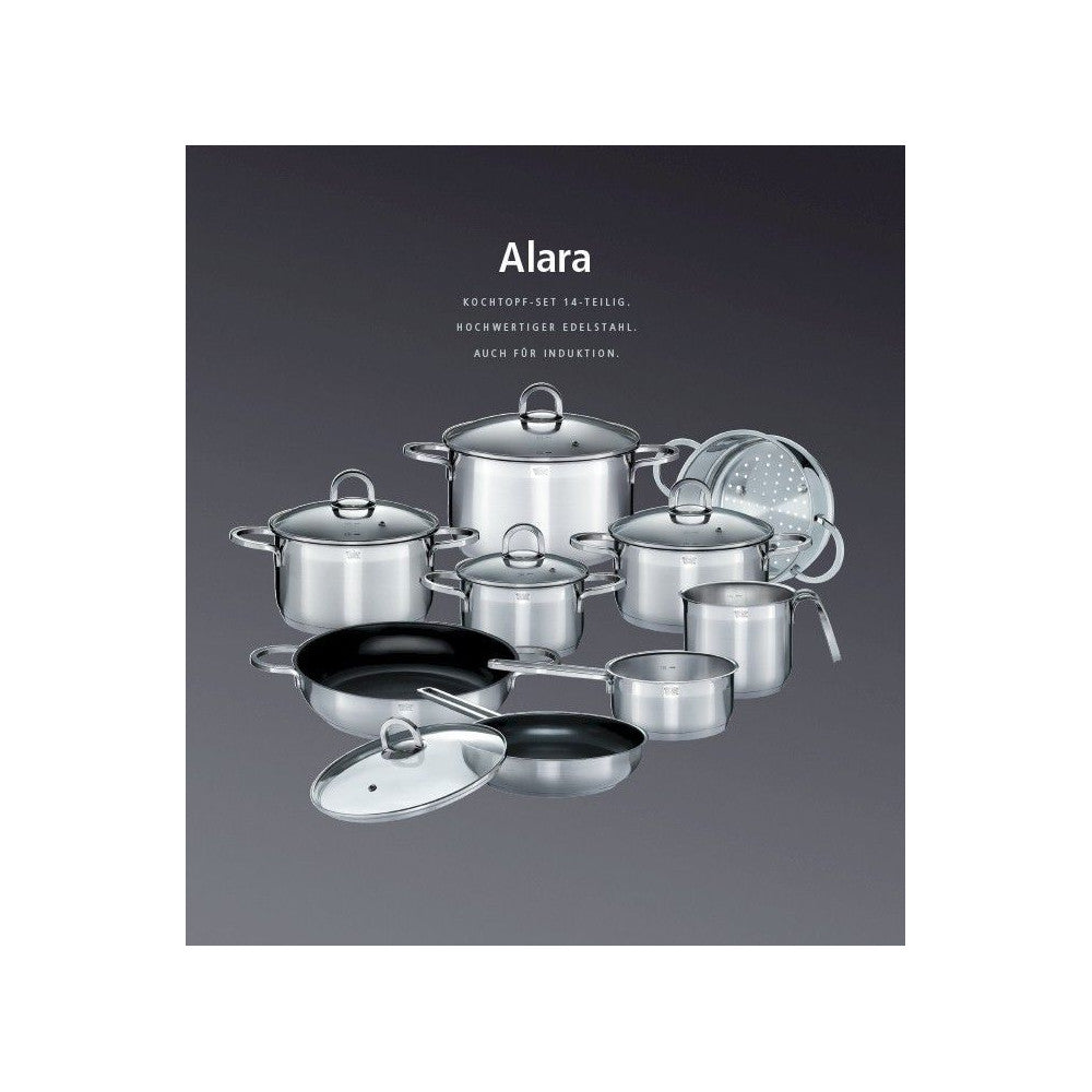 Gsw Alara - Batterie De Cuisine 14 Pieces En Acier Inoxydable - Tous Feux Dont Induction GSW - Mathon - 2