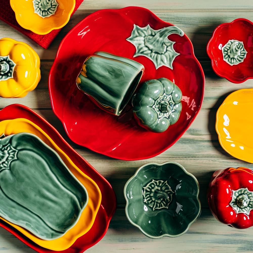 Pot à épices poivron 11x15 cm Table passion - Mathon - 3