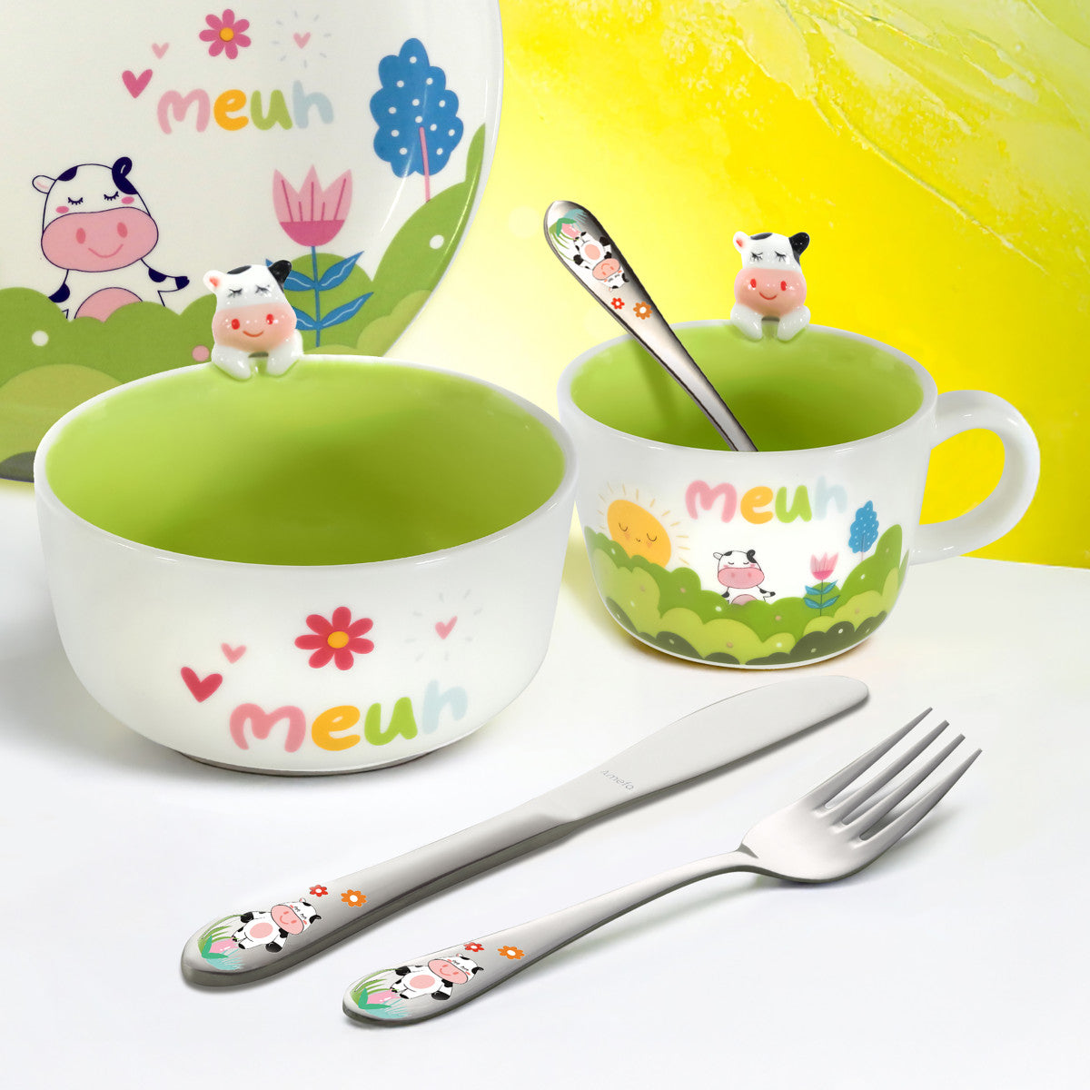 Moona - Service 3 couverts enfants Amefa - Mathon - 5