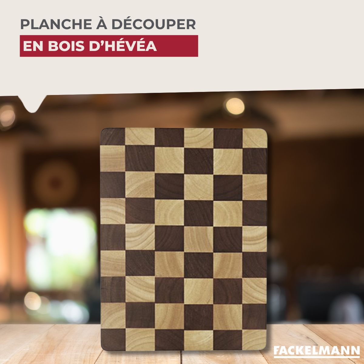 Planche à découper en hévéa  Boissellerie Fackelmann - Mathon - 2